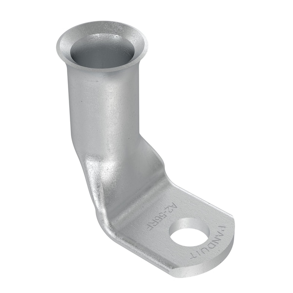 One-Hole Compression Lug, 0.31 in Stud, Standard Barrel, Copper, None, 100 PK